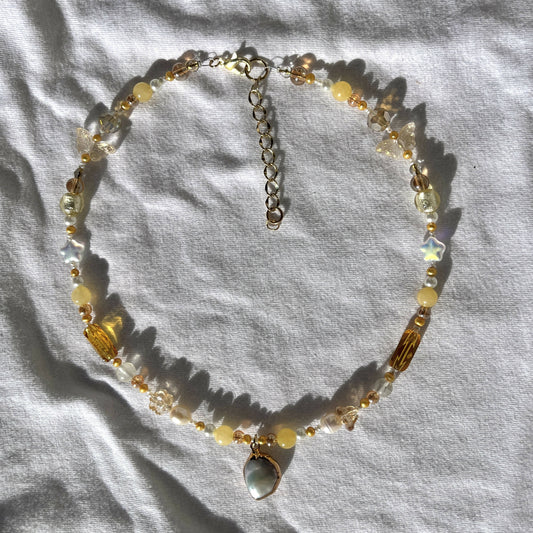 Golden Beaded Necklace